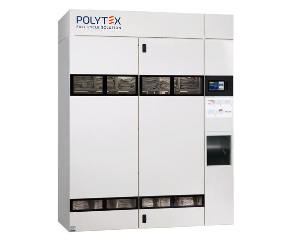 Máquina dispensadora automatizada de uniformes laborales y pijamas quirúrjicos ideal para instalaciones medianas